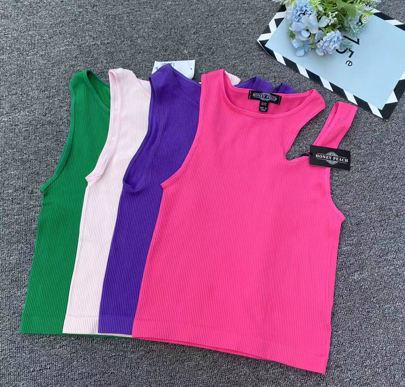 Exportación nuevo chaleco sin costuras de gran tamaño elástico cómodo ropa exterior superior al por mayor