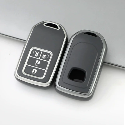 for Honda Civic and Accord Car key bag - type-a-4b-double-door-key-cement-gray