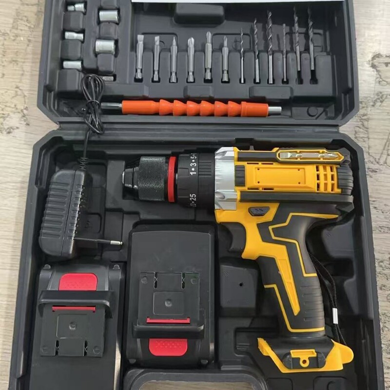 21V Lithium Battery Rechargeable Drill 3-Function Impact Drill Dual-Speed Electric Drill Multi-Function Pistol Drill Electric Screwdriver Wholesale 21V Lithium Battery Rechargeable Drill 3-Function Impact Drill Dual-Speed Electric Drill Multi-Function Pistol Drill Electric Screwdriver Wholesale