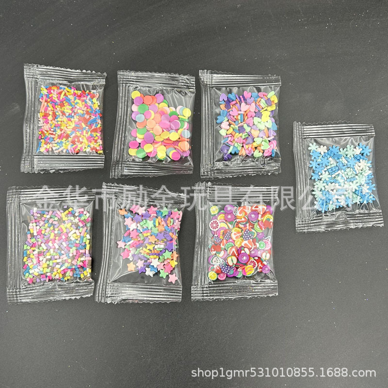 3g装软陶切片水果片diy巧克力丝食玩蛋糕糖粒美甲配件手工饰品