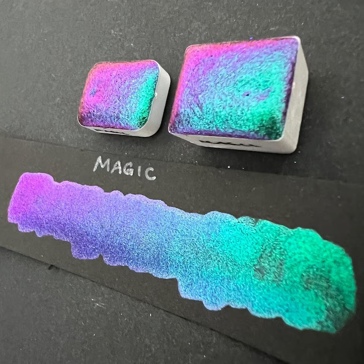 手工水彩高彩度金属光学变色龙粉 工艺品徽章用变色龙粉1g