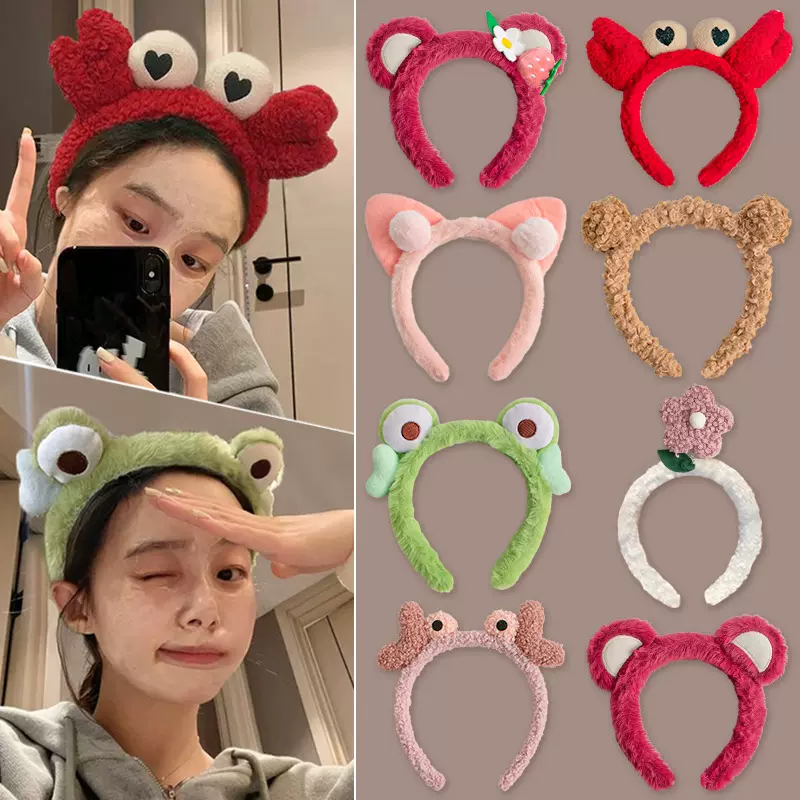 可爱洗脸发箍发卡女2025新款秋冬季敷面膜专用头箍卡通洗漱束发带