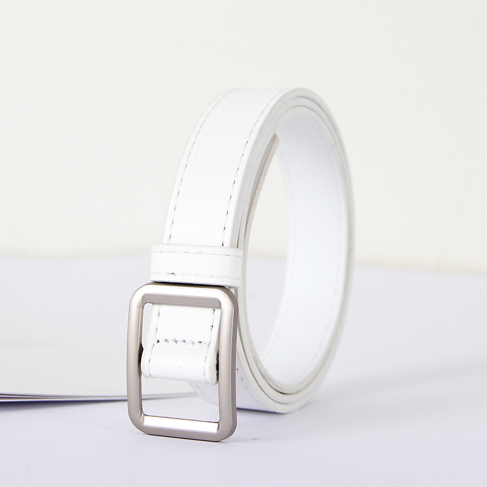 A26 silver buckle white