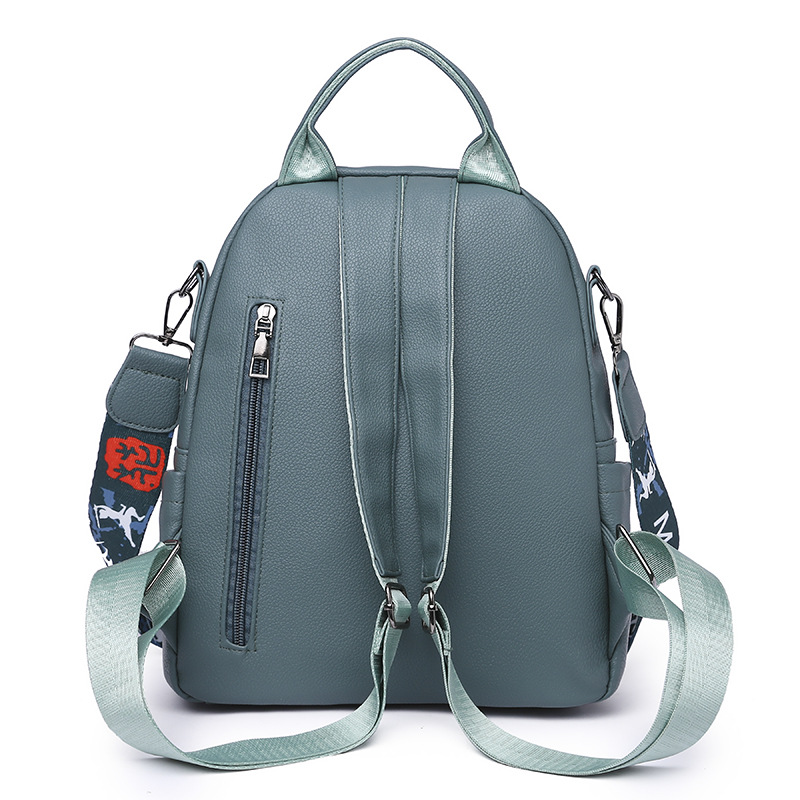 Mochila de sentido de alta gama para mujer 2022 nueva mochila de cuero suave coreana mochila de doble uso de todo fósforo de moda mochila escolar al por mayor