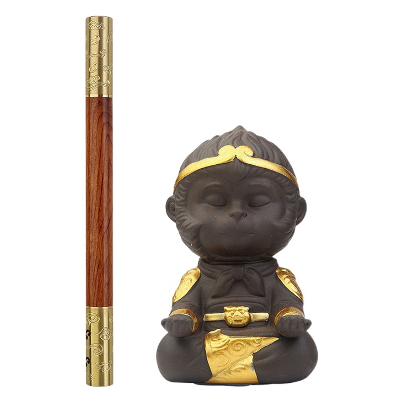 Golden Hoop with Aromatherapy Signature Pen Wukong Ornament Gift Box Set National Style Business Gift Brass Sandalwood Gel Pen
