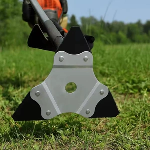 New Cross-Border Lawn Mower Cutting Head Lawn Mower Serrated Blade Brush Cutter Thickened Manganese Steel Triangular Serrated Blade