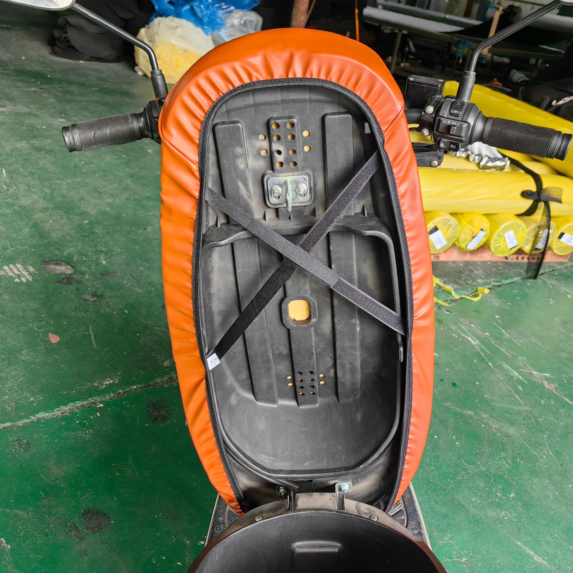 Moshuntong electric car cushion cover motorcycle waterproof sun protection cover scooter high elastic fitted chair cover