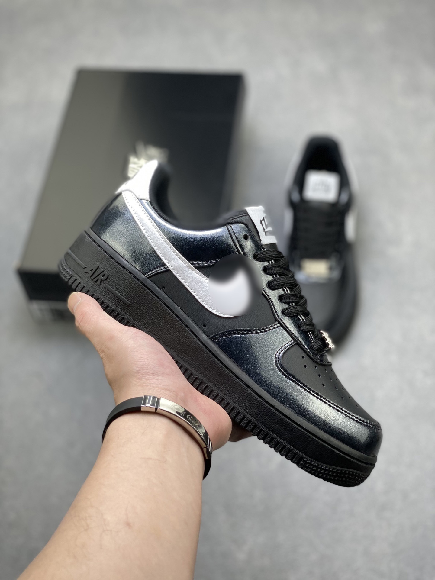 Alta versión Putian aj Fuerza Aérea 1 blanco puro af1 color de trigo puro versión original de zapatos de hombre samurai negro skate negro