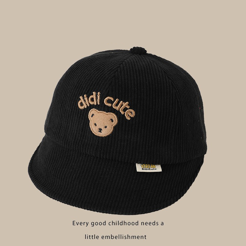 Sombrero para bebés otoño y invierno de terciopelo a prueba de viento y caliente para niños sombrero de protección de orejas sombrero de pescador primavera y otoño sombrero de lengua de pato bebé