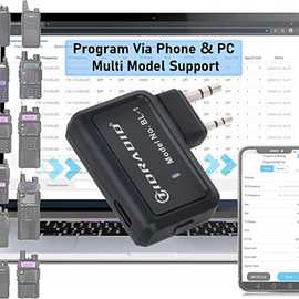 亚马逊热销蓝牙写频器 Ham Radio Adapter APP and PC