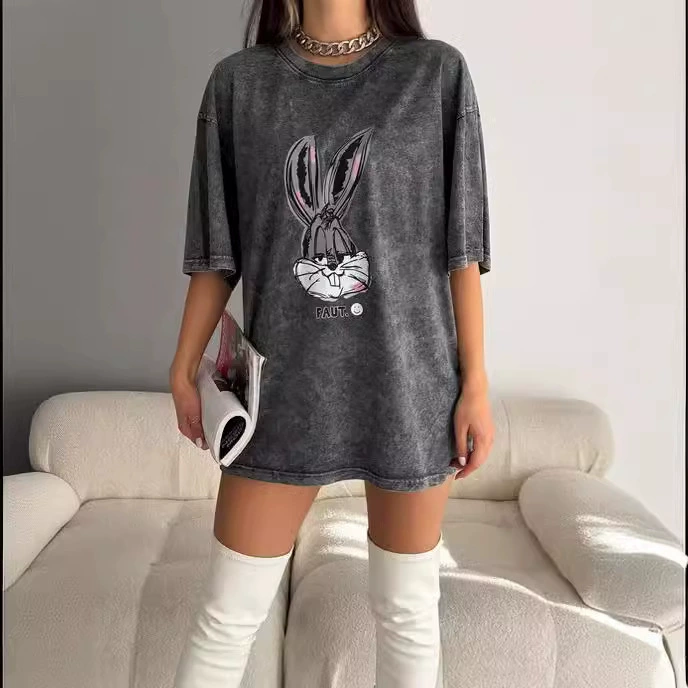 Футболка для отдыха для любимого человека, с коротким рукавом, оверсайз