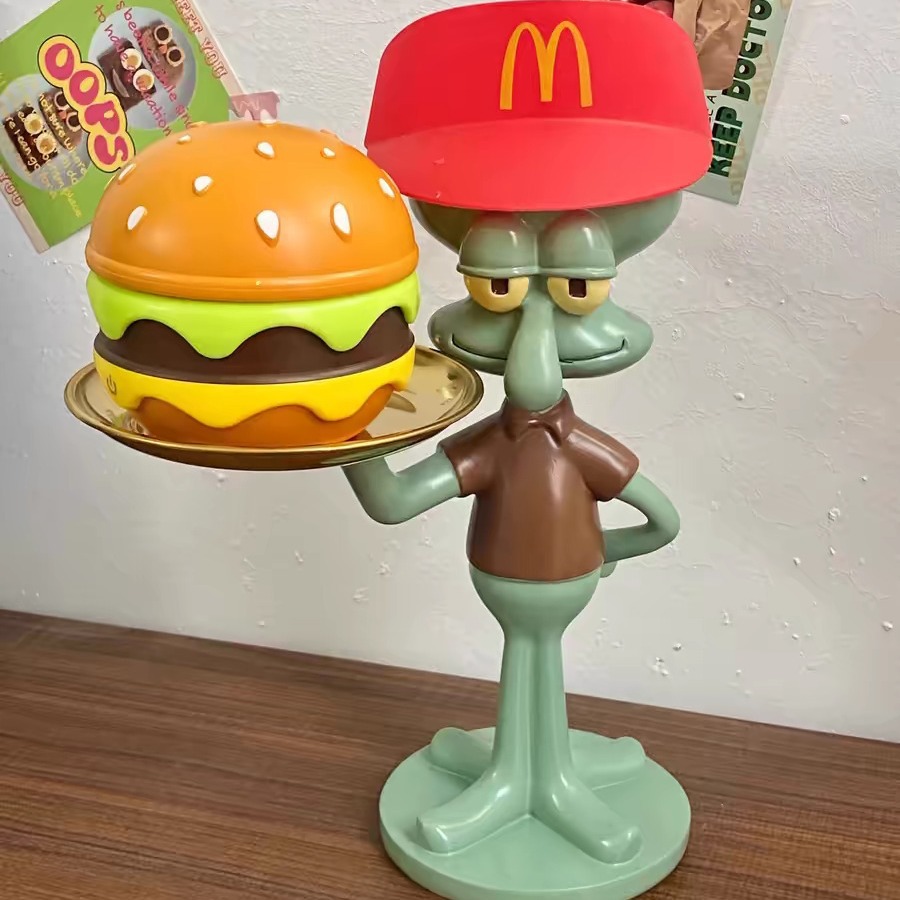 SQUIDWARD 쟁반 SQUIDWARD SQUIDWARD 휴대 전화 브래킷 스타일링 스토리지 장식품 스토리지 트레이 사무실 장식품