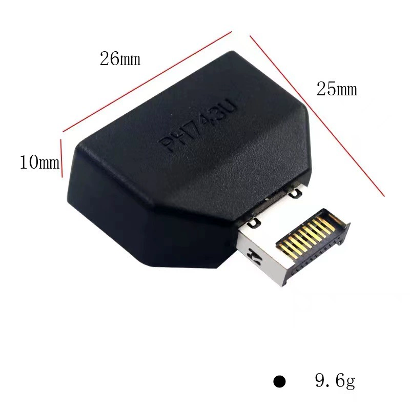 Материнская плата USB3 Type-E 20P на IDC 19P, передняя панель шасси адаптер расширения Type-A/Type-C