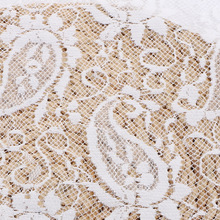 新款锦纶腰果花蕾丝面料女装打底衫连衣裙礼服旗袍复合提花蕾丝布