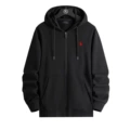 Zipper style black with red label