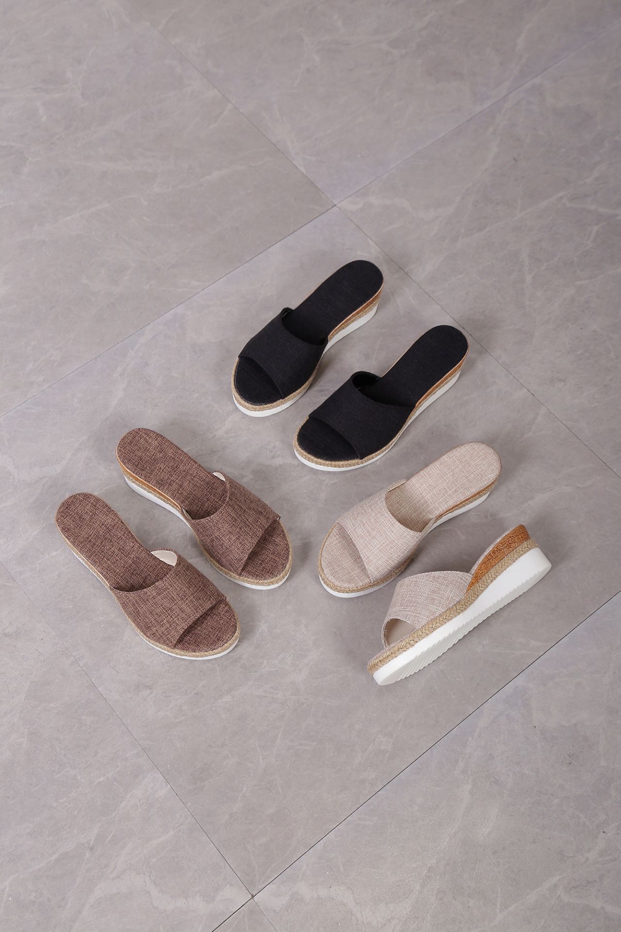 Women's Casual Rope Wedge Platform Sandals For Summer Beach_voghion.com