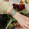 Brand watch for leisure, square steel belt, quartz fashionable dial, wholesale