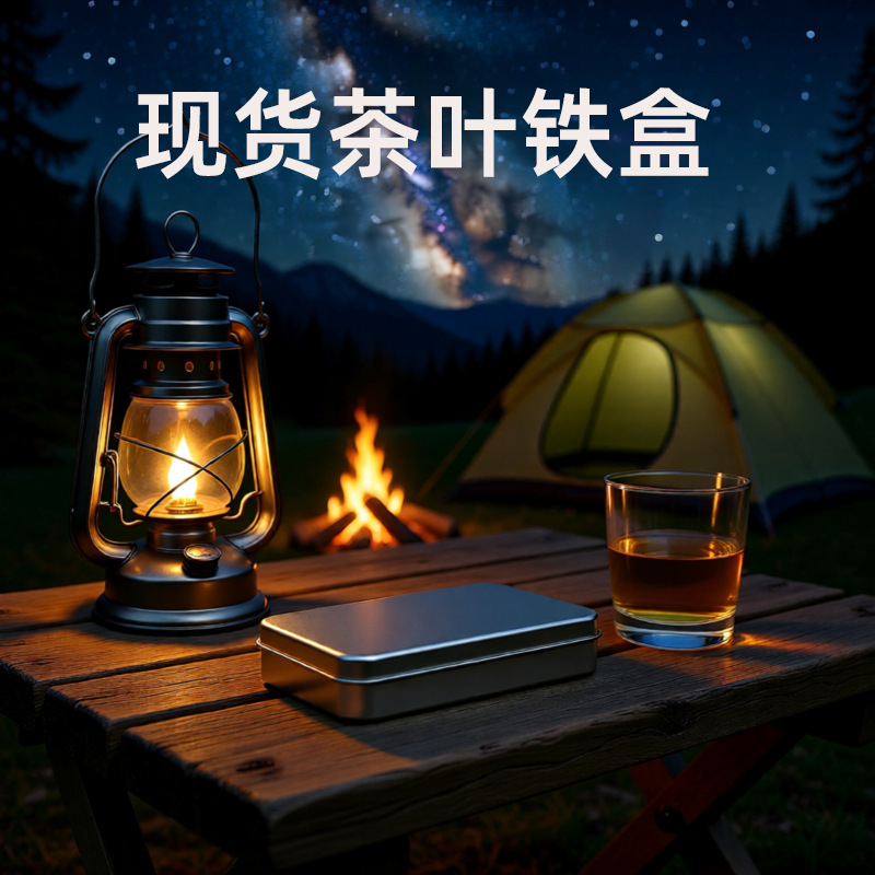 马口铁倒数日历盒通用长方形包装甜品坚果糖果金属盒亚马逊专供