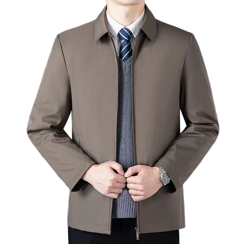 카키 [봄, 가을] 지퍼 스타일