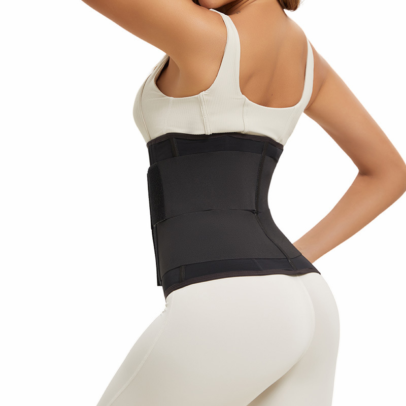 Nuevo movimiento transfronterizo de Europa y Estados Unidos cinturón de cinturón de cremallera doble velcro dorado cremallera cinturón de abdomen