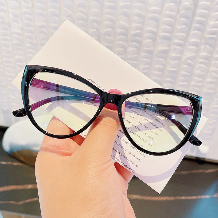 Retro-katzenaugen-anti-blaulicht-einfarbiger Brillenrahmen Neuer Flacher Spiegel display picture 13
