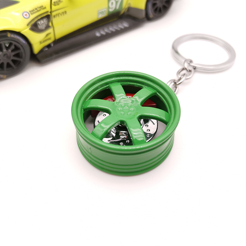 国境を越えた対外貿易TE37 BBSハブキーホルダー車ファン改造ブレーキディスク付き金属ハブ車ストラップ