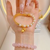 Organic bracelet from pearl, silver 925 sample, silver 925 sample, double wear