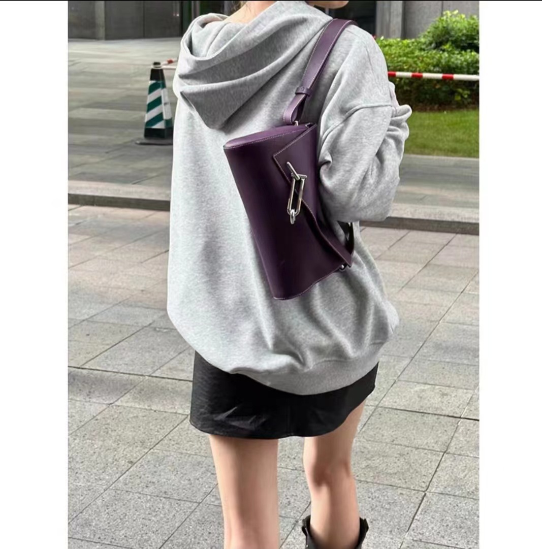 Bolsa tiracolo feminina de couro bolsa de ombro elegante_voghion.com