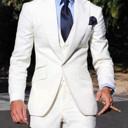 Trajes transfronterizos para hombres 2025, nuevos trajes de novio y padrino, anfitriones de boda, trajes Amazon