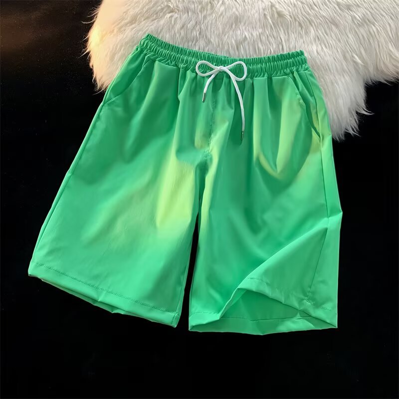 Personalizado al por mayor caramelo de viento neutro multicolor 25 colores primavera y verano nuevos pantalones cortos casuales de cinco puntos sueltos y cómodos