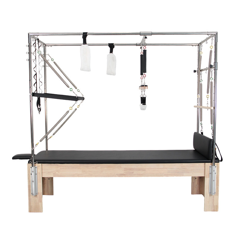 Pilates roble blanco Cadillac cama de yoga equipo de entrenamiento de Pilates 3 en 1 fábrica de equipos elevados