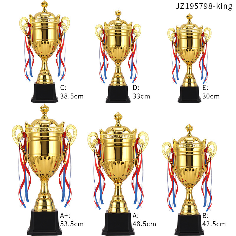 Trofeo metálico de recuerdo para eventos de celebración universales, premio para reuniones anuales, trofeo empresarial, trofeo de cinco estrellas
