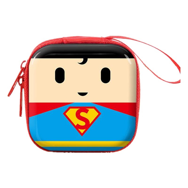 Monedero cuadrado de hojalata con diseño Marvel – Para monedas, llaves, auriculares y cables