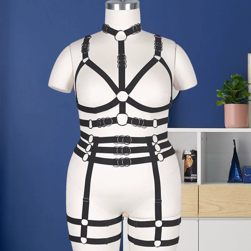 2021 осенняя одежда трансграничный ремень с ремешками нижнее белье костюм