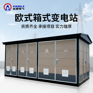 European type box substation pre-loaded box transformer 80kva prefabricated cabin complete set of Van transformer photovoltaic grid-connected power distribution