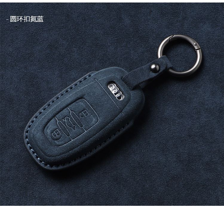 Suitable for Audi A6L Key Cover Old Model A4L All-Inclusive A3 Shell Q3 Buckle Q5L Suede A7 Q7 A8 Q8 Q2L