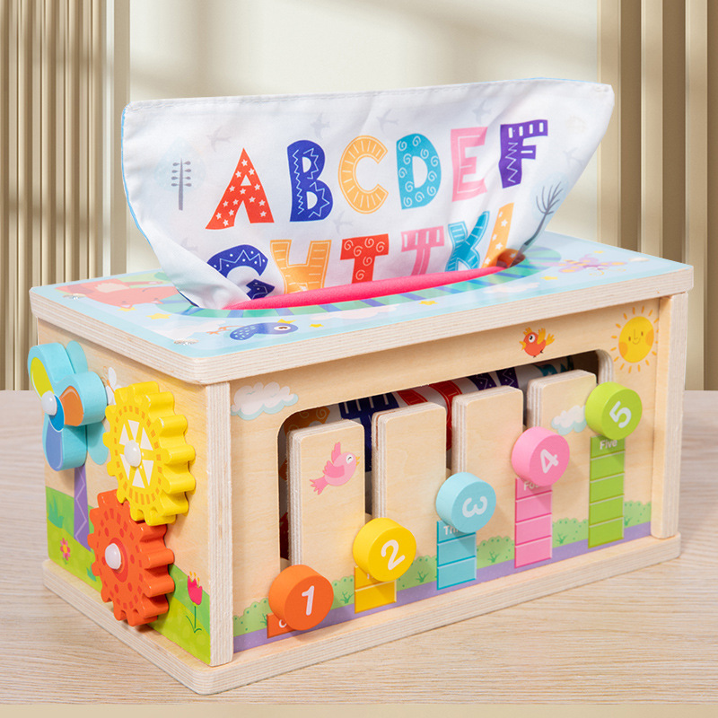 Transfronterizo DE LOS NIÑOS Montessori táctil sensorial caja de color entrenamiento material didáctico toque Flip juguetes educativos para niños cognitivos