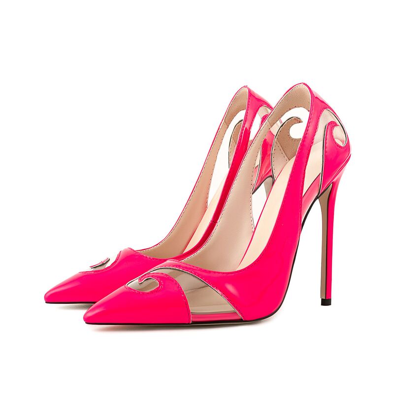 Cross-Border 10cm Super High Heels Export Large Size Women's Shoes 34-46 Cut Out Stiletto Flats 2024 Spring and Summer Sandals Cross-Border 10cm Super High Heels Export Large Size Women's Shoes 34-46 Cut Out Stiletto Flats 2024 Spring and Summer Sandals