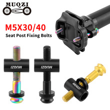 MUQZI自行车座管座杆钛合金螺丝M5x30/40mm座杆座弓对锁固定螺丝