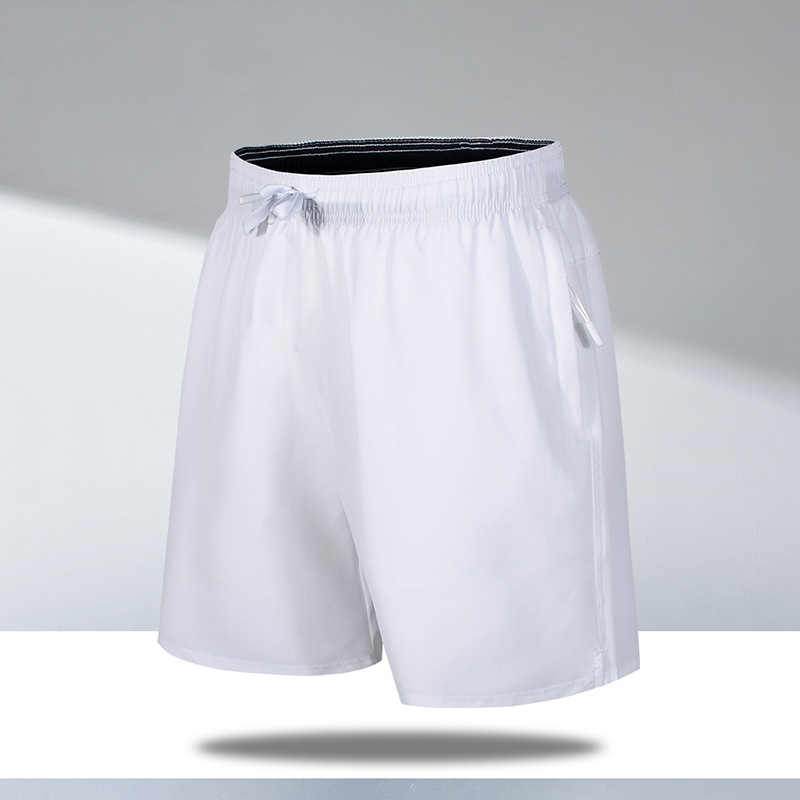 Pantalones cortos deportivos casuales para hombres, pantalones de playa de acondicionamiento rápido y secos, pantalones de hielo largos y sueltos.
