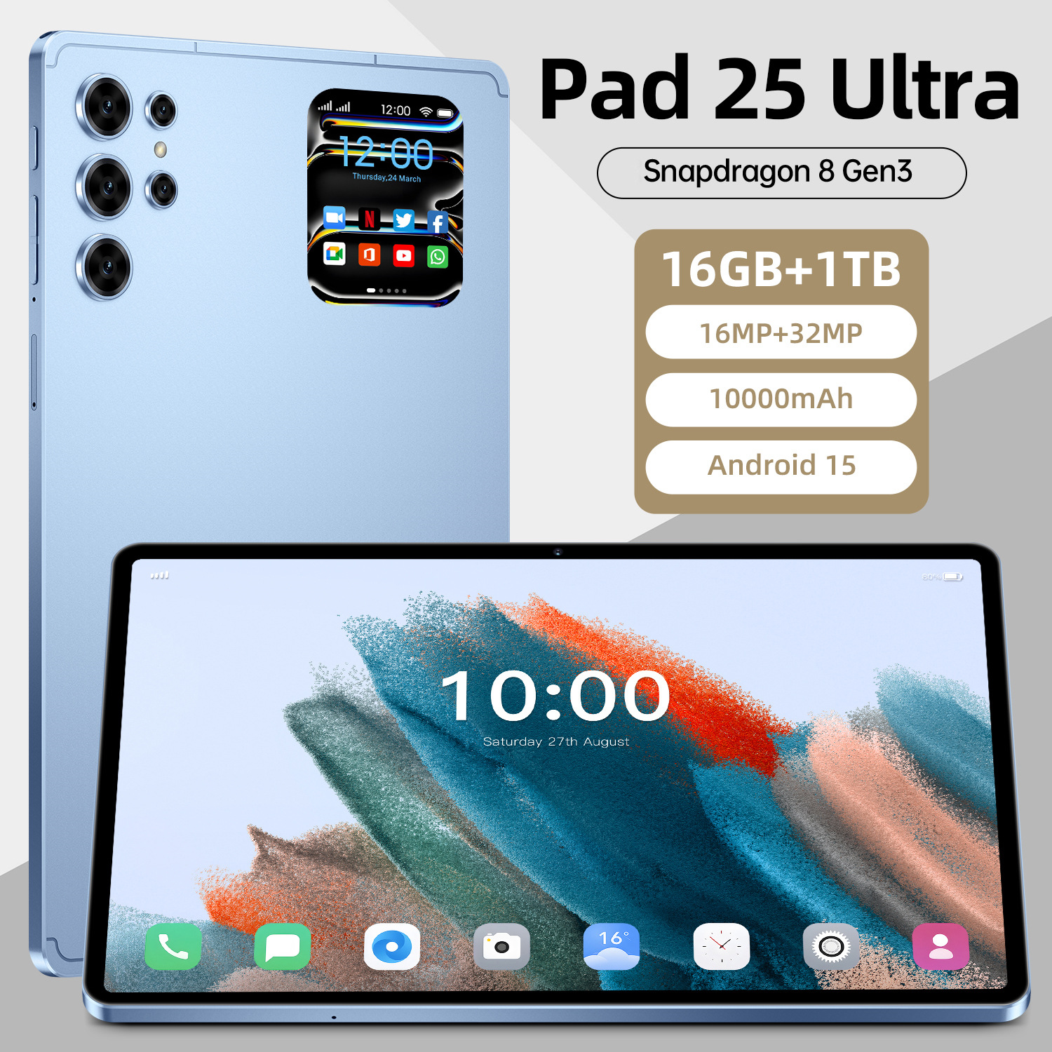 Pad 25 ultra blue [16+1t]