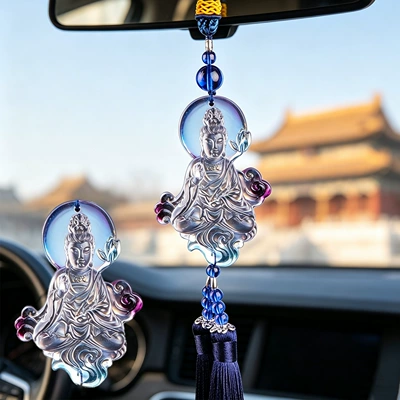 Car hanging, rearview mirror pendant car jewelry - paragraph-j