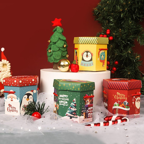 Christmas Gift Bag Apple Bag Decorative Handbag Christmas Eve Fruit Bag Small Gift Candy Bag Supplies