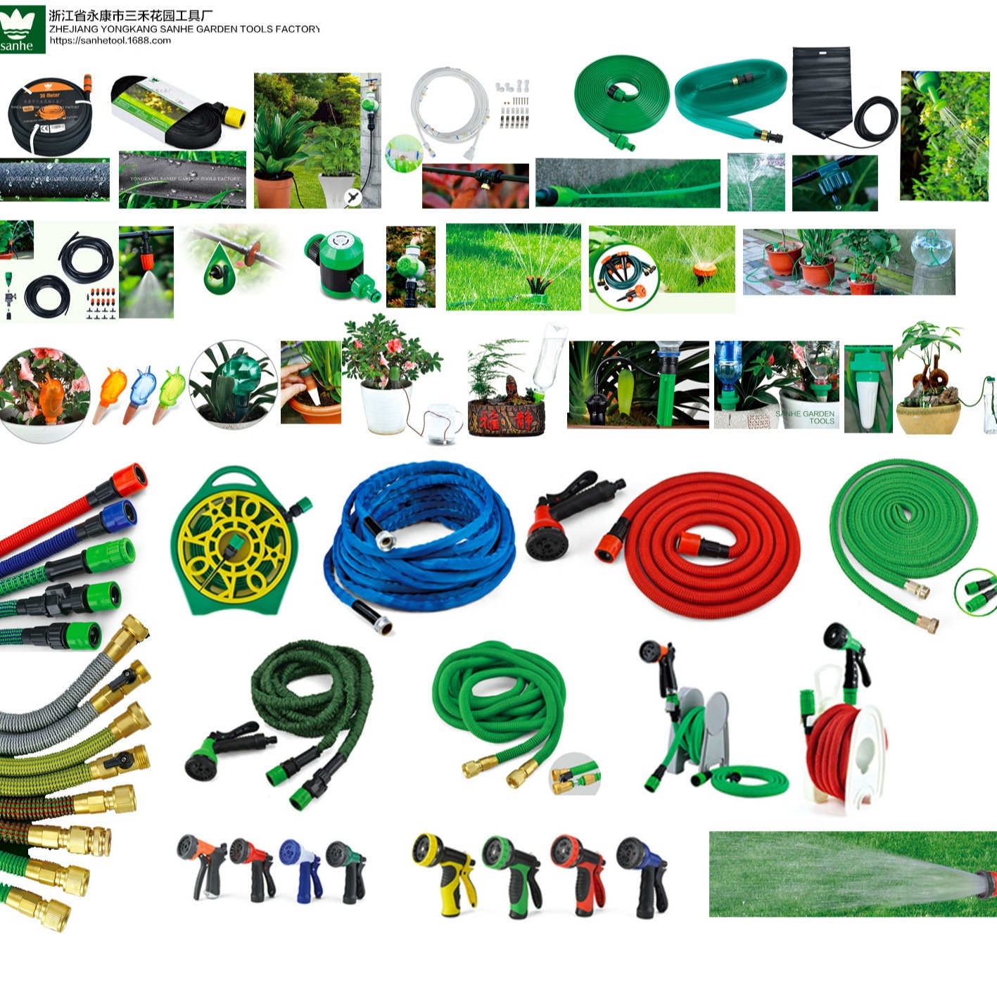 厂家供应PVC管扁管花园水管橡胶水管渗水管渗水器伸缩水管浇花器