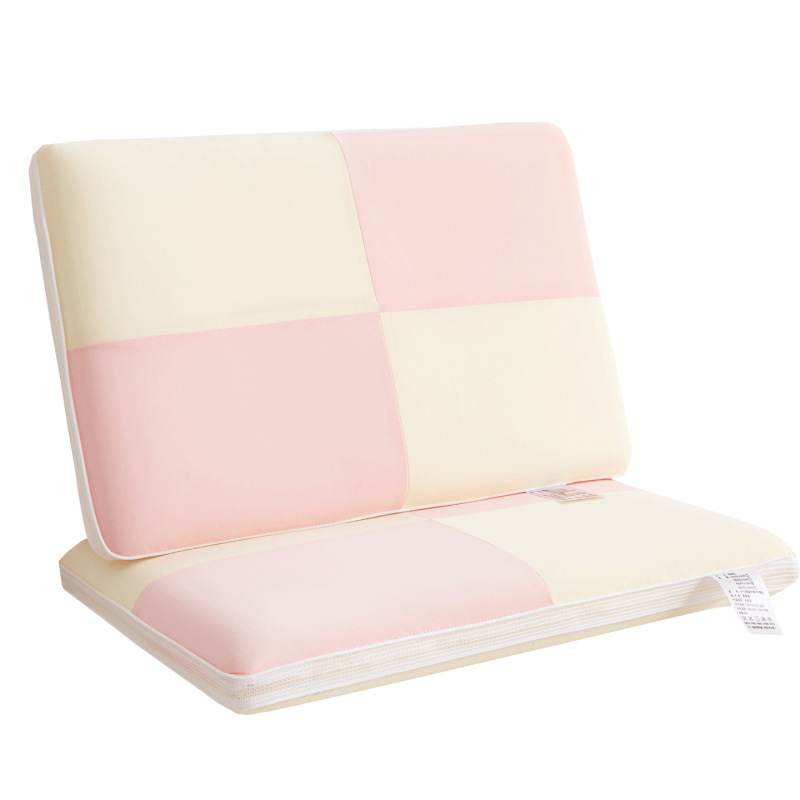 Almohada de espuma viscoelástica de rebote lento, almohada para el cuello para niños mayores de 3-6 años, jardín de infantes, dormitorio de estudiantes, siesta, cabeza entera