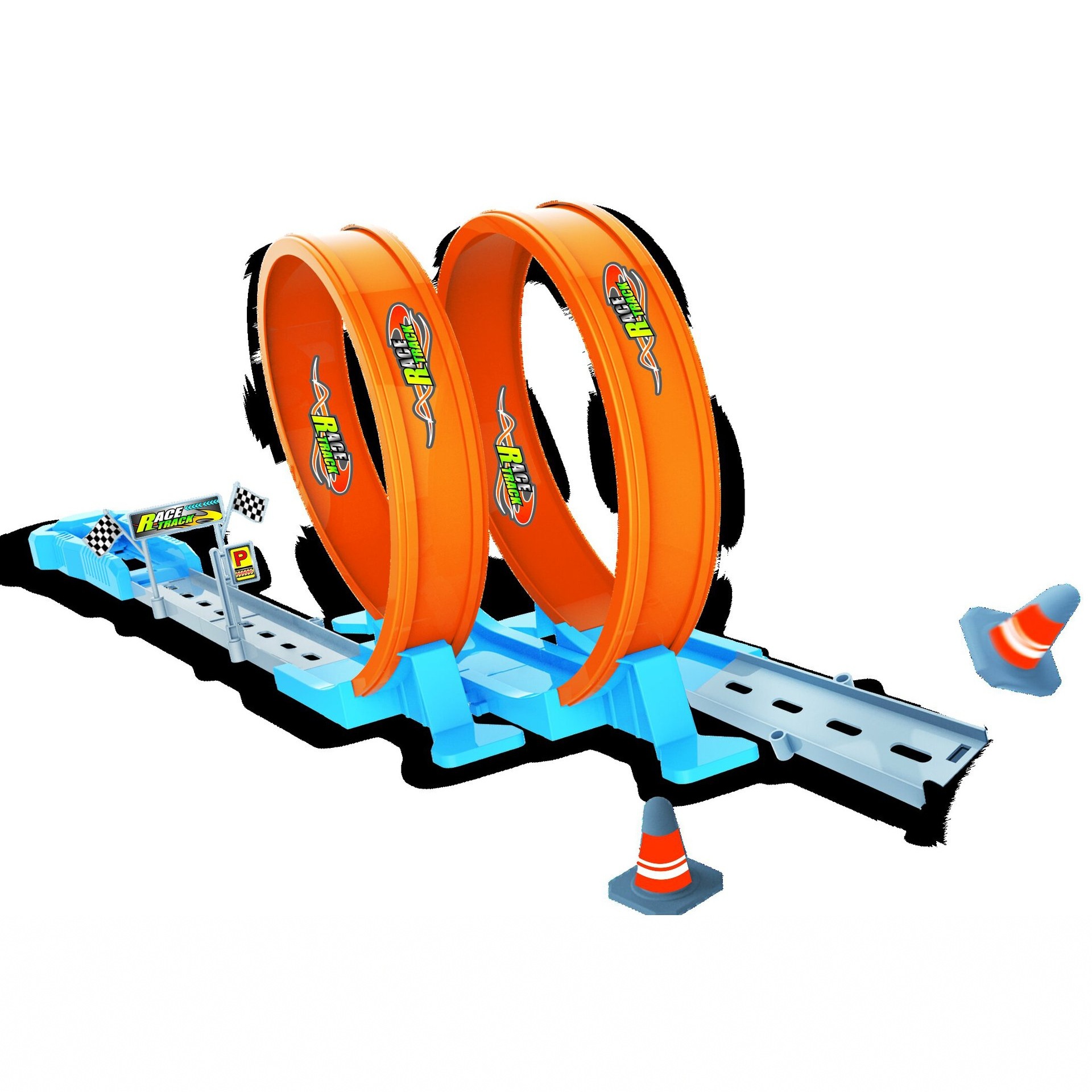 Coches de aleación transfronterizos dinosaurios empalmados coche de carreras Temu volcado montaña rusa coche de catapulta coche juguete coche elástico