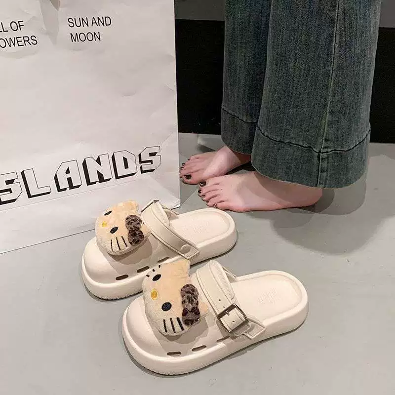 Милые закрытые мюли для женщин, новые весенне-летние сабо на толстой подошве 2025 года, нескользящие сандалии в стиле Birkenstock.