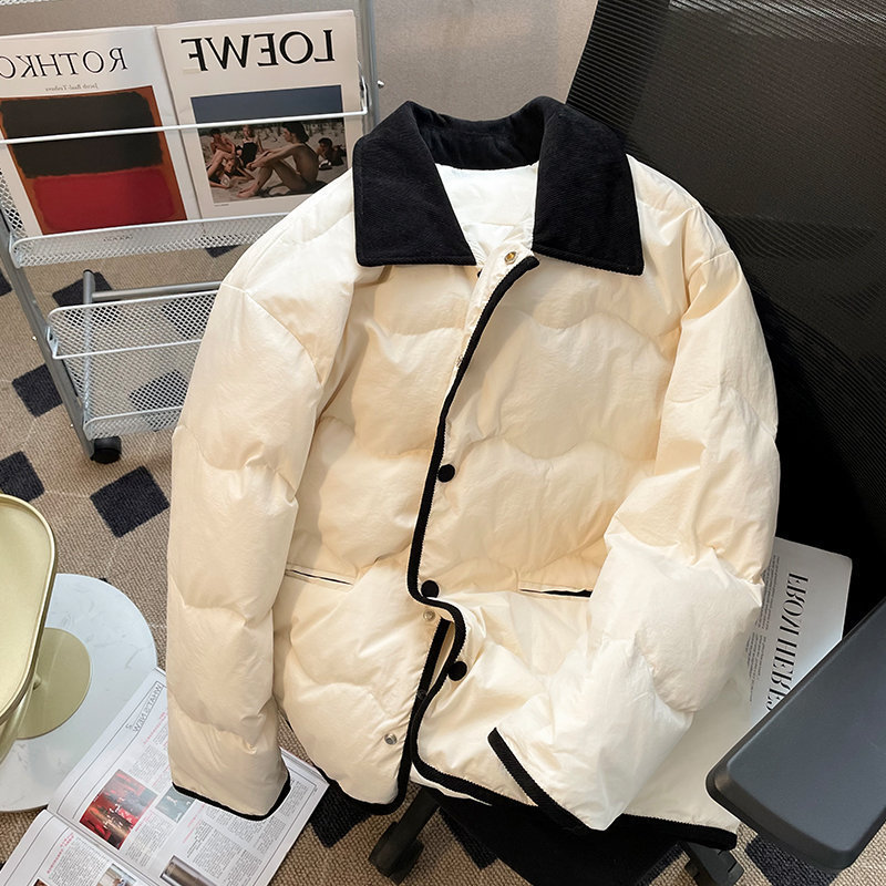 다운 면 패딩 재킷 여성 겨울 한국식 느슨한 캐주얼 면 패딩 재킷 패션 경량 학생 면 패딩 재킷 작은 향기로운 스타일 코트 면 패딩 재킷