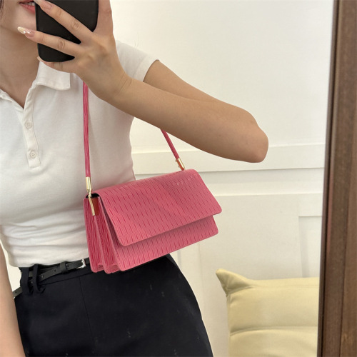Bags Women's Casual Small Square Bag Women's Bags Niche Trendy Underarm Bag  Autumn New Fashion Simple Shoulder Bag