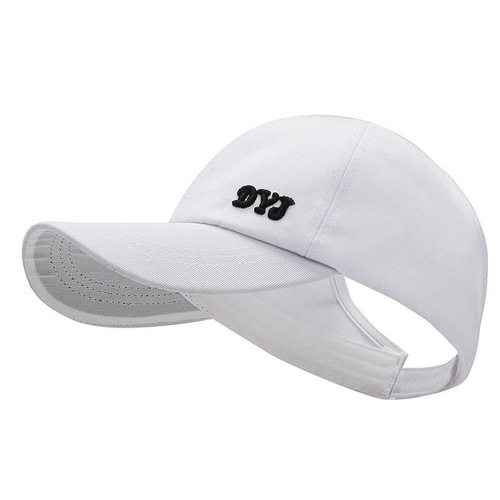 Summer new style breathable hollow top baseball cap for women that can be tied into a high ponytail to show off the face, small sun hat for women, sun protection peaked cap